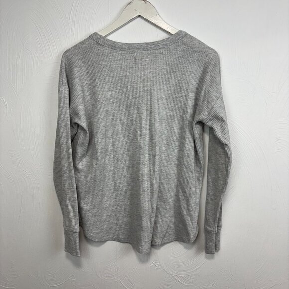 Lou & Grey Thermal Shirt Gray Long Sleeve Pullover Casual Lightweight Womens XS - Picture 5 of 5